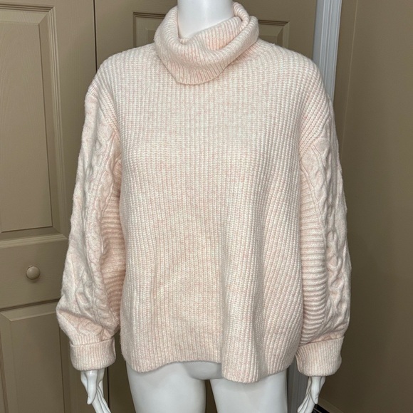 Topshop Sweaters - TOPSHOP pink turtleneck sweater